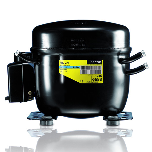 Компрессор SECOP FR8.5CL (R404A; 332Вт; 7,95см3; LBP; -23,3; Tk=54,4C; -35...-10; 220V); 103U2890